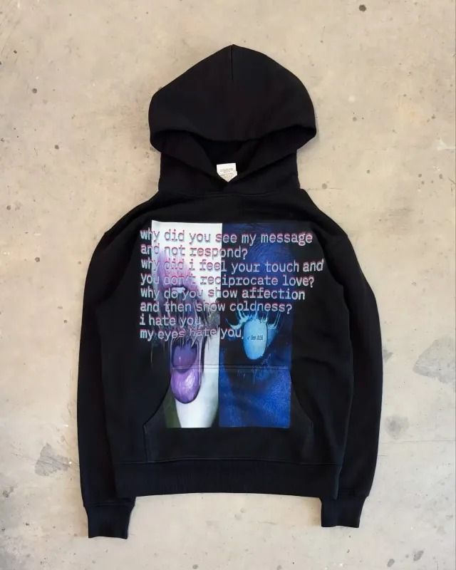 Y2K Gray Sports Hoodie Dont Smoke Print Sweatshirt Men Women Vintage Classic Hip Hop Streetwear Tracksuit Men Clothing Loose Top — image 18