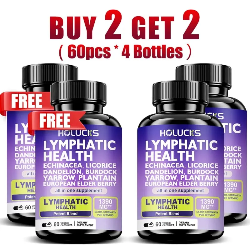Buy 2 Get 2 Free! Pure Lymphatic Health Capsules Support Reduces Swelling Boosts Detox & Immune System Improves Circulation — image 11