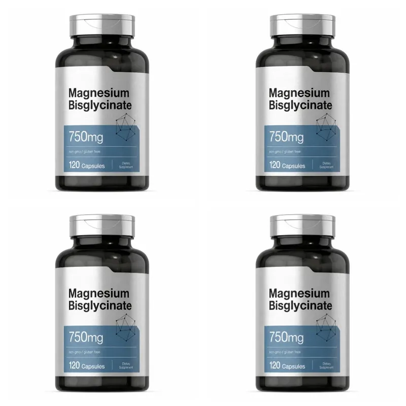 Magnesium Bisglycinate 750mg Capsules Supports Relaxation Muscle Comfort Bone Health 120 Capsules Non GMO Gluten Free — image 10