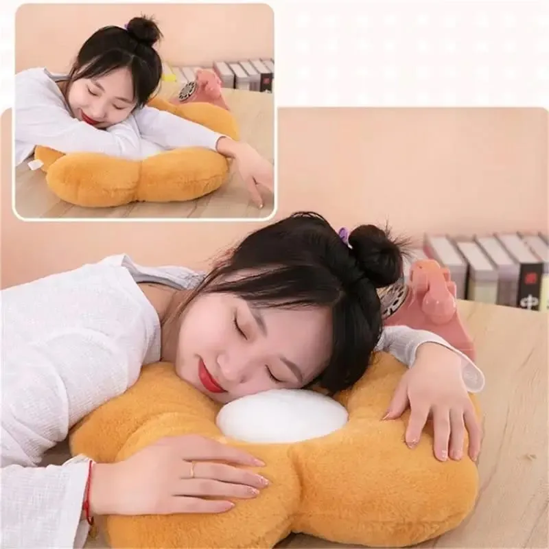 Practical 35cm Kawaii Colorful Flower Plush Pillow Cushion Soft Sunflower Plant Mat Stuffed Sofa Bed Sleeping Back Decor Gifts — image 10