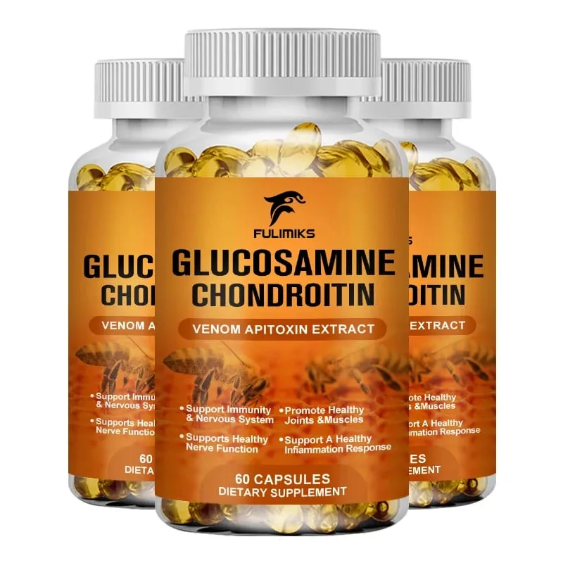 Bee Venom Joint Supplement with Glucosamine Chondroitin & Turmeric Supports Joint Comfort & Bone Health for Adults