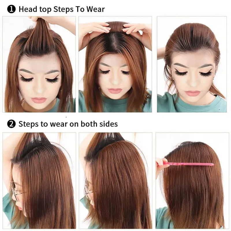 Tóc giả tổng hợp miếng lót tóc 20cm 30cm 2 thẻ 1 miếng đệm chân tóc tăng số lượng làm tóc