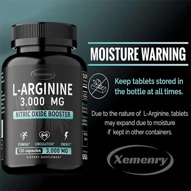 L-Arginine - Menyokong Pertumbuhan Otot Menggalakkan Peredaran Darah dan Meningkatkan Imuniti Meningkatkan Daya Tahan dan Prestasi