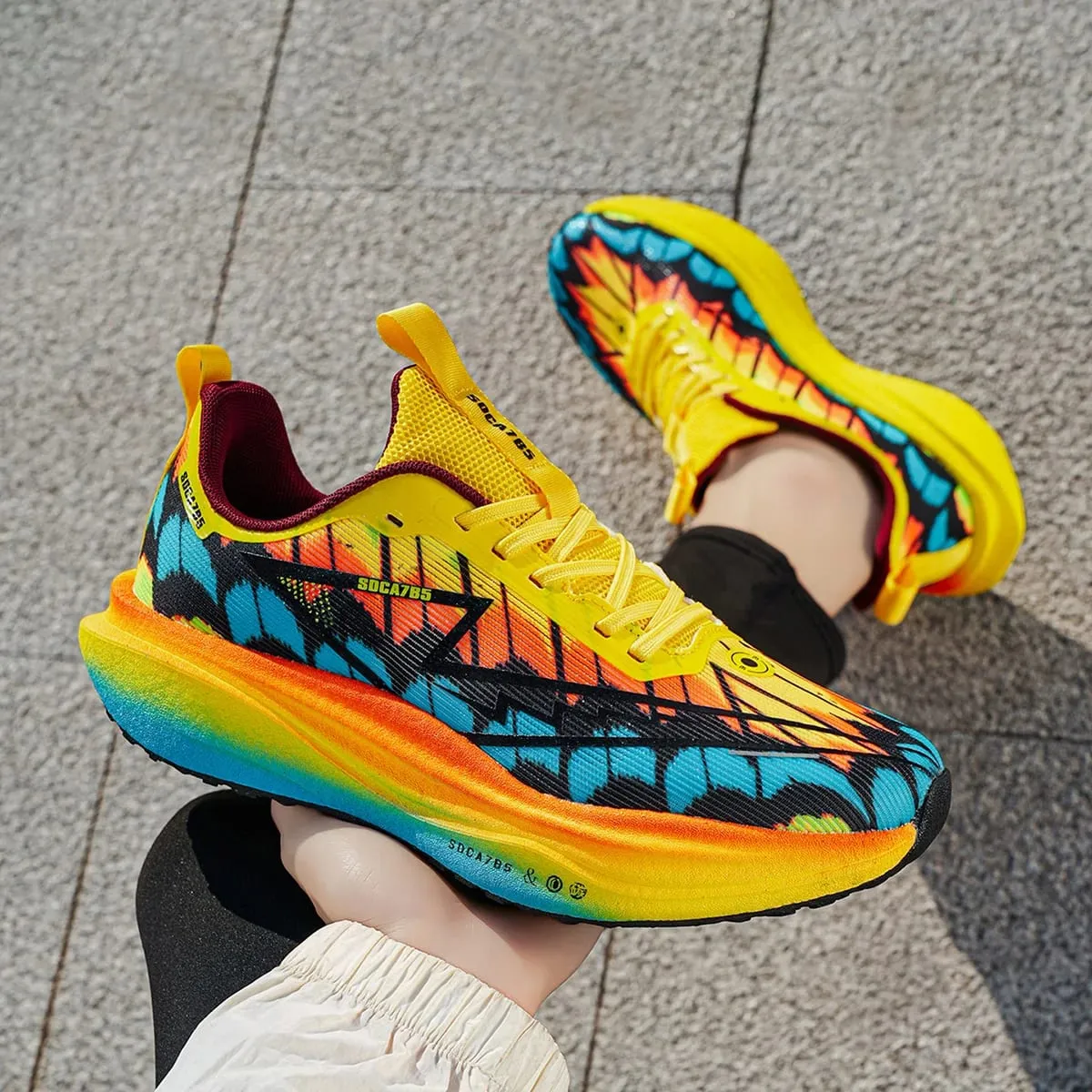 Men Running Shoes Carbon Board Speciality Marathon Sports Breathable Lightweight Woman Comfortable Athletic Sneakers Golf Casual — image 5