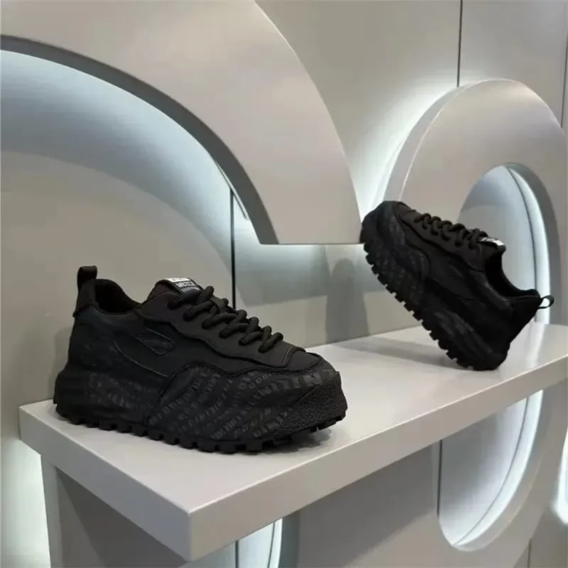Fashion Men Shoes Casual Faux Leather Sneakers Brand Tenis Male Wedged Shoes Spring Summer Breathable Trainers Man Gym Run Shoes — image 4