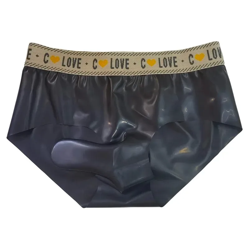 Gays Sexy Penis Sleeves Briefs for Men JJ Rubber Bag Hip Gun Bullet Separation Self Rolling Leak Proof Rubber Airplane Underwear — image 8
