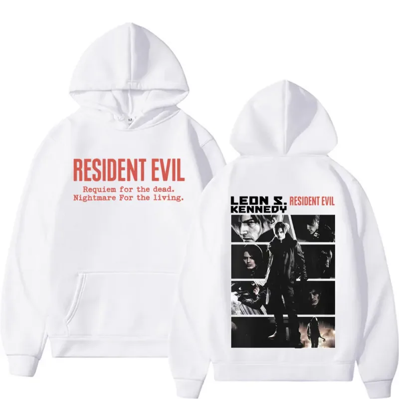 Limited Leon Kennedy Sweatshirts Resident Evil Requiemm Hoodie Pullovers Men Women Fashion Casual Fleece Cozy Hoodies Streetwear — image 7