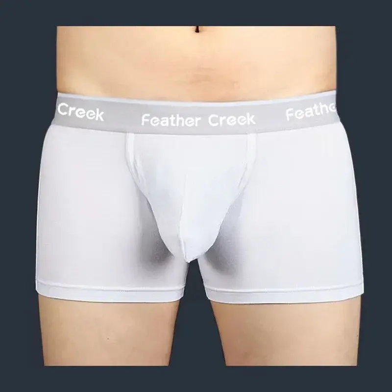 Large Pouch Men's Panties U Convex Front Pocket Flat Foot Triangle Sexy Shorts Fashionable Underwear for Men