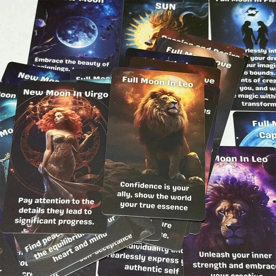Moonology Love Wisdom Oracle Cards Guide Your Life 38pcs English Fortune-telling Tarot Deck — image 3