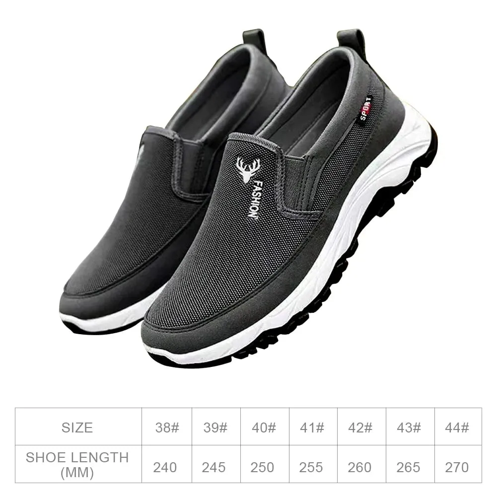 Scarpe casual in tela da uomo Scarpe estive leggere in rete Scarpe basse traspiranti Scarpe da passeggio alla moda da uomo Mocassini morbidi da uomo