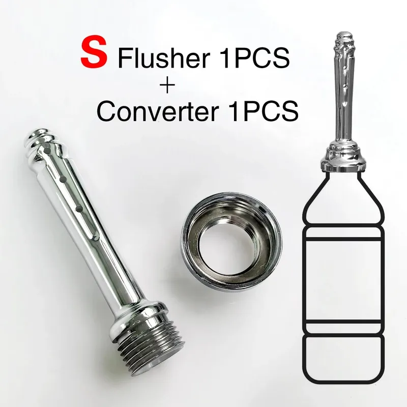 1Pcs ABS Anal Vaginal Douche Conversion Head for Outdoor Use Butt Flush Multi-Function Enema Plug-In Shower Sex Toys