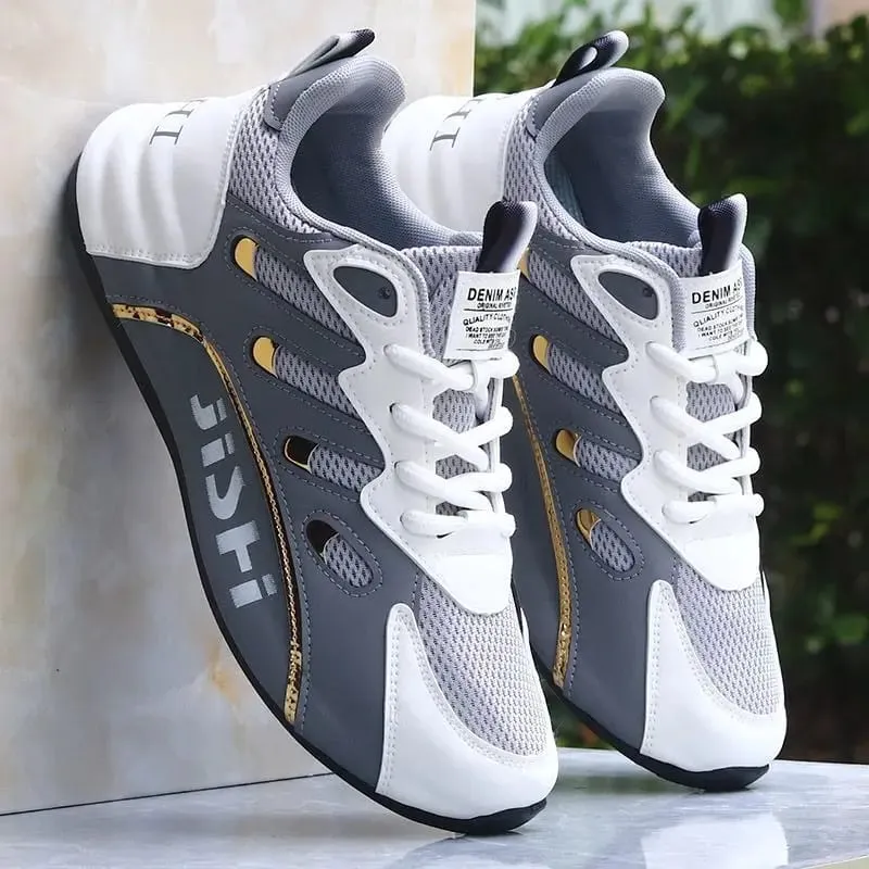 Summer New Men's Breathable Shoes Lightweight Anti-odor Man Running Sneakers Lace-up Vulcanized Shoes Versatile 39-47 Zapatillas — image 8