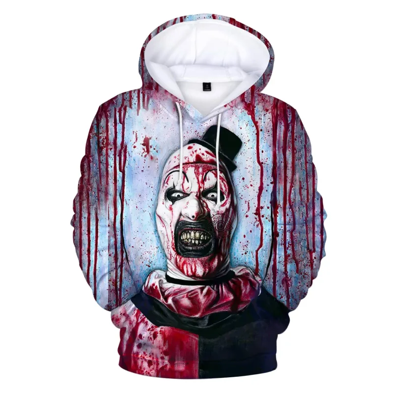 Horror Movie Terrifier 3D Print Hoodies Men Women Casual Streetwear Fashion Hoodie Sweatshirts Pullovers Tracksuits Man Clothing — image 9