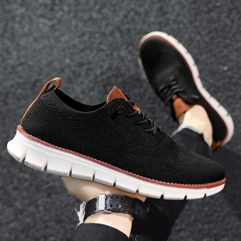 Stylish Oxfords Fashion Formal Business Urban Breathable Shoes for Male Non Slip Dress Sneakers for Man Men Casual Shoes Breeze