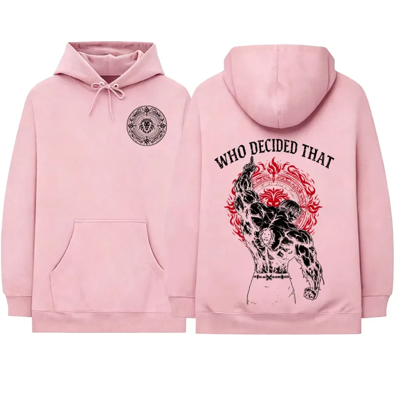 Anime The Seven Deadly Sins Escanor Manga Hoodies Men's Women Clothing Fashion Fleece Long Sleeves Hooded Sweatshirts Streetwear — image 9