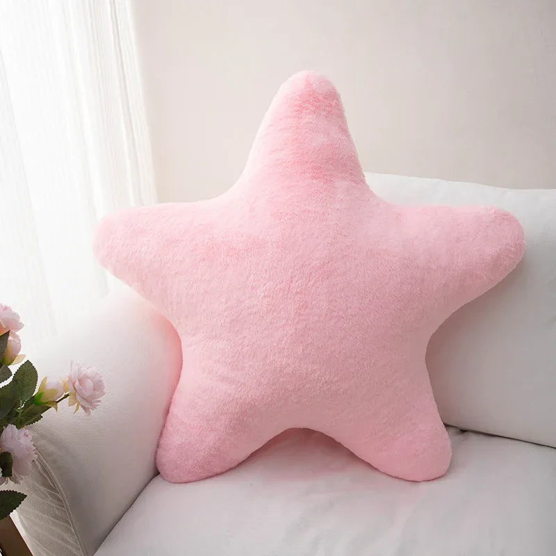 Zacht pluche stervormig kussen Decoratief schattig bedkussen voor kinderslaapkamer Woonkamer - Pluche sierkussen — image 6