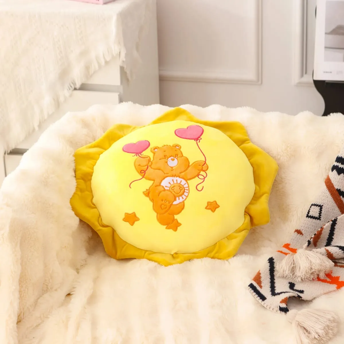 Care Bears Rainbow Bear Plush Pillow Star Moon Sun Heart Home Decor Stuffed Toys Dolls Cartoon Plush Decoration Pillow — image 5