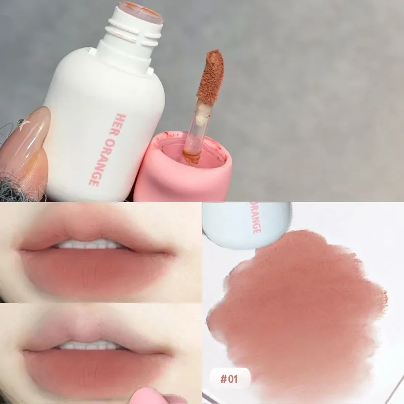 Herorange, morbido fango opaco per labbra, non si asciuga, a lunga tenuta, per un trucco conveniente per gli spostamenti quotidiani — image 4