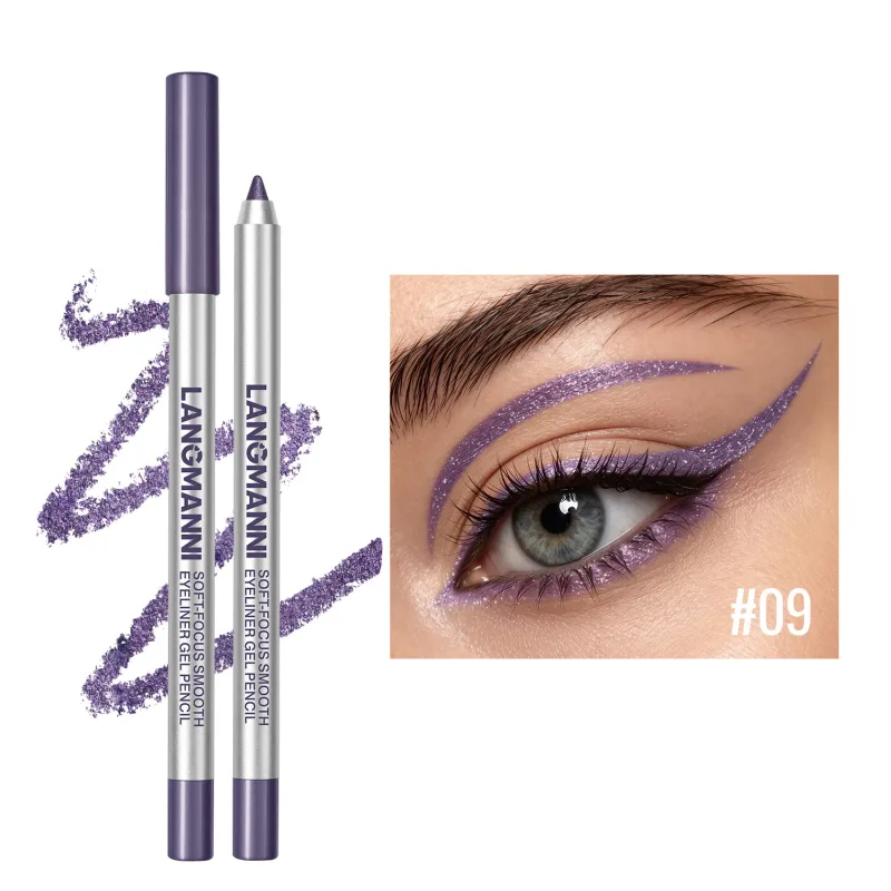 Lápiz delineador de ojos brillante nacarado resistente al agua y al sudor, lápiz de Gel de larga duración, suave, fácil de colorear, maquillaje de ojos para mujer — image 16