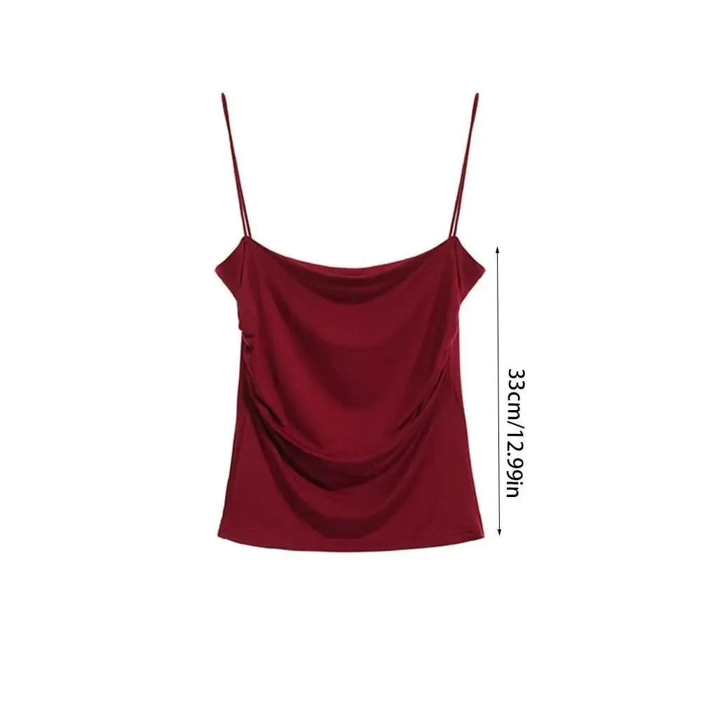 Square Collar Women's Vest with Breast Pads Free Size Beautiful Back Underwear Anti-light Fixed Cup Slim Back Slim Sling Summer — image 8