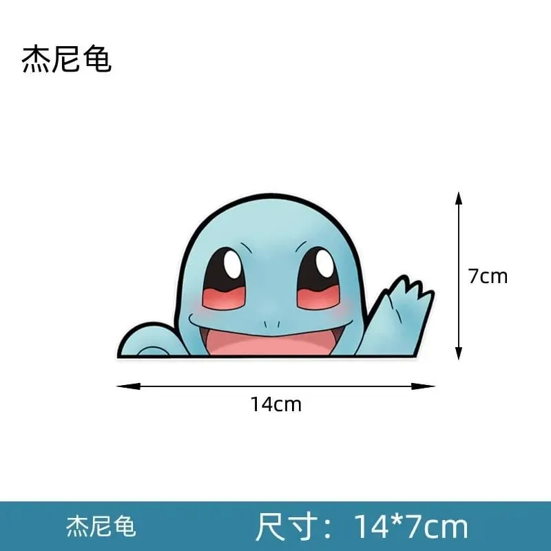 20 stylů Pokémon samolepky na auto Anime postava Pikachu Gengar Eevee Charmander Roztomilá kreslená panenka Kreativní samolepka Dárky k narozeninám