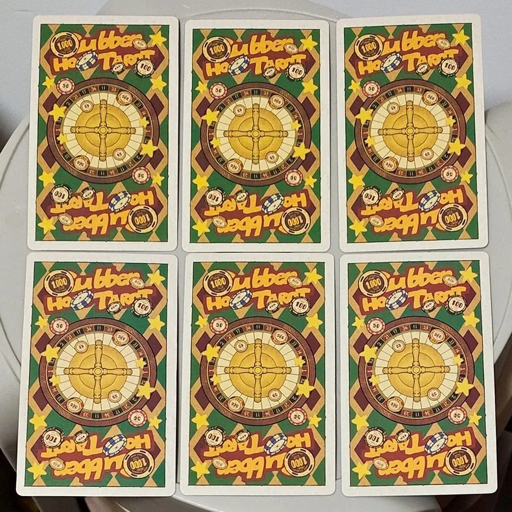 Double-embossed 12*7cm Vintage Rubber Hose Tarot Deck in Rigid Box 78 Old‑Cartoon Art Tarot Cards