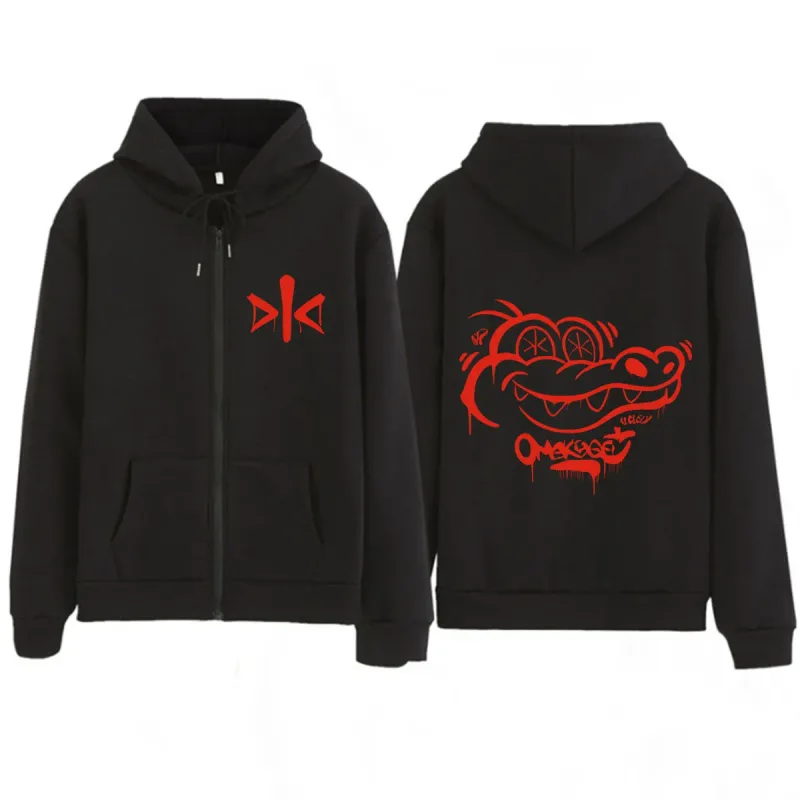 Alvaro Diaz Omakase 2026 Album Logo Print Hoodie Men Women Fashion Hip Hop Sweatshirts Long Sleeves Loose Casual Zip Up Jacket — image 1