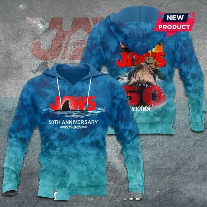 Men Hoodies Jaws Horror Film 3d Print Hoodie Men Women Fashion Hoodies Casual Hoodie Sweatshirt Shark Coat Sudadera Men Clothing — image 5