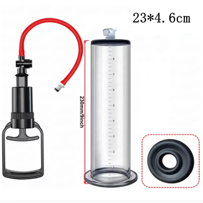 Manual Penis Pump Acrylic Penis Enlarger Sex Toy For Men Vacuum Pump Male Masturbation Penis Extender Trainer Adults Sex Product — image 19