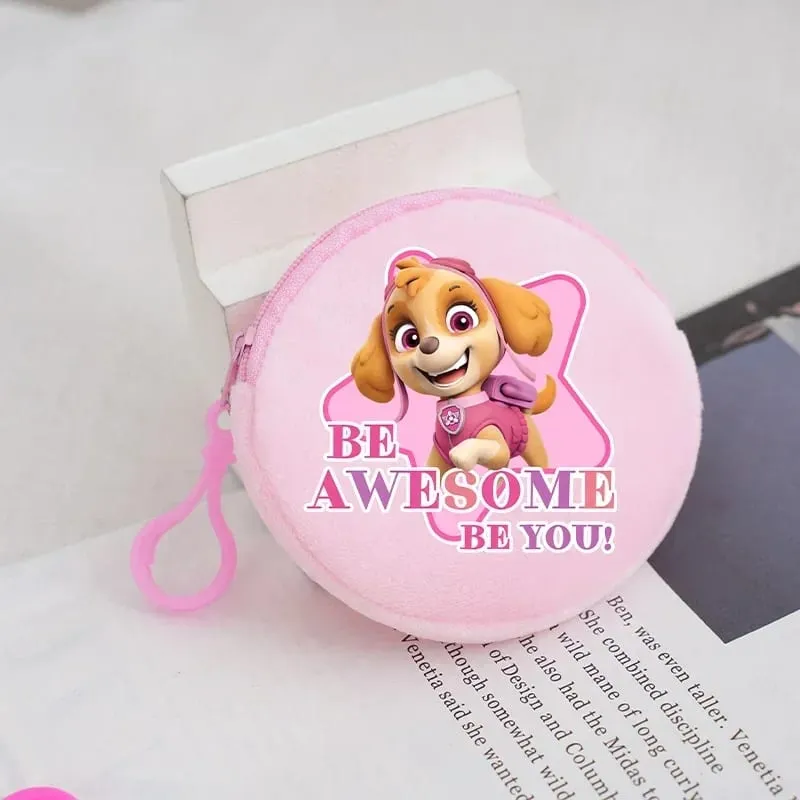 Paw Patrols Round Wallet Cute Keychain Bag Printing Coin Zipper Purse Anime Small Change Bags Convenient Mini Storage Pouch Gift — image 4
