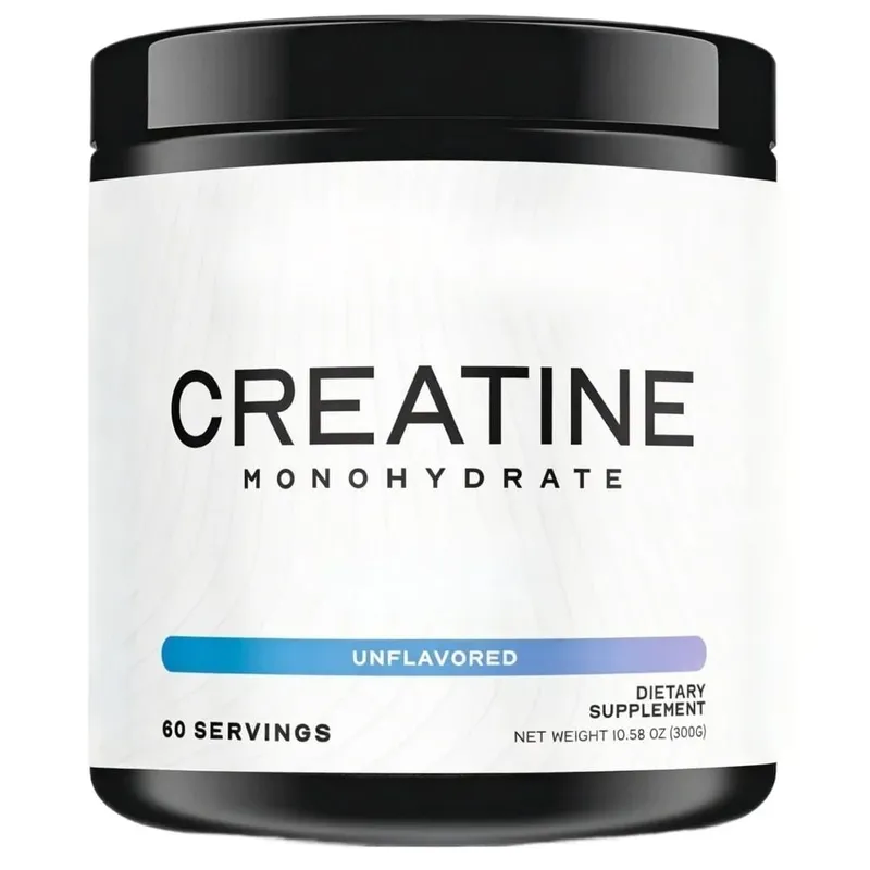 Creatine Monohydrate Powder 5000mg 60 Servings Unflavored Daily Fitness Support Supplement Vegan Gluten Free 300g