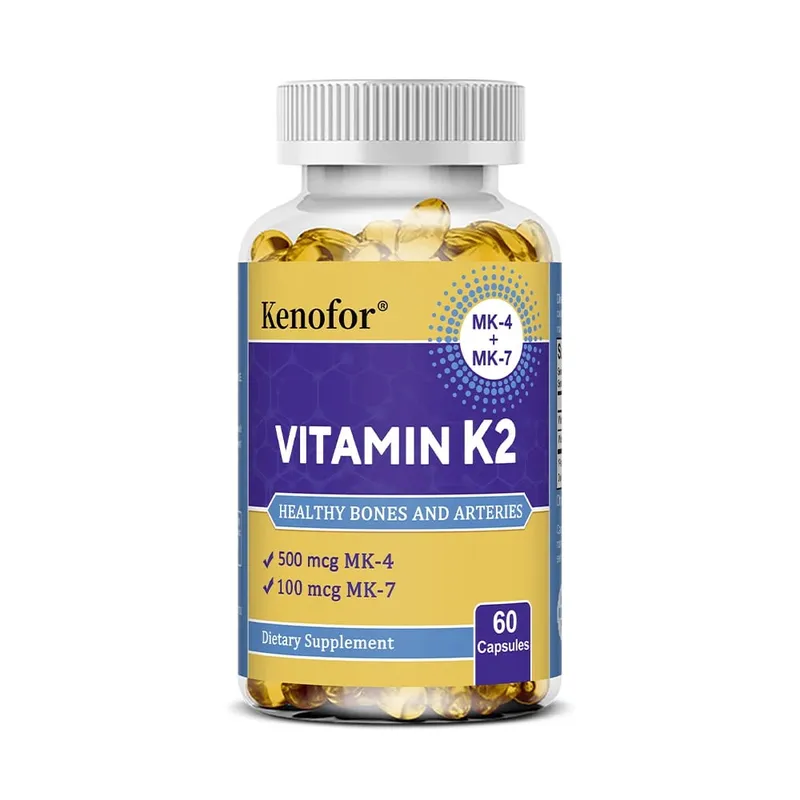 Vitamin K2 Supplement Capsules MK-7 & MK-4 Promote Bone Joint Health Metabolism and Immunomodulation - Non-GMO