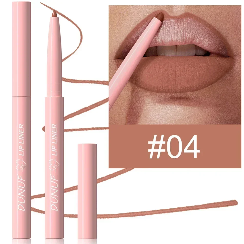 1 Stück, verjüngte Spitze, Lipliner-Stift, matt, aufpolsternder Lippenfleck, langlebig, wasserdicht, feiner Lippenstift, schlanke Lippen, Umriss, Kontur, Make-up, Rosa — image 9