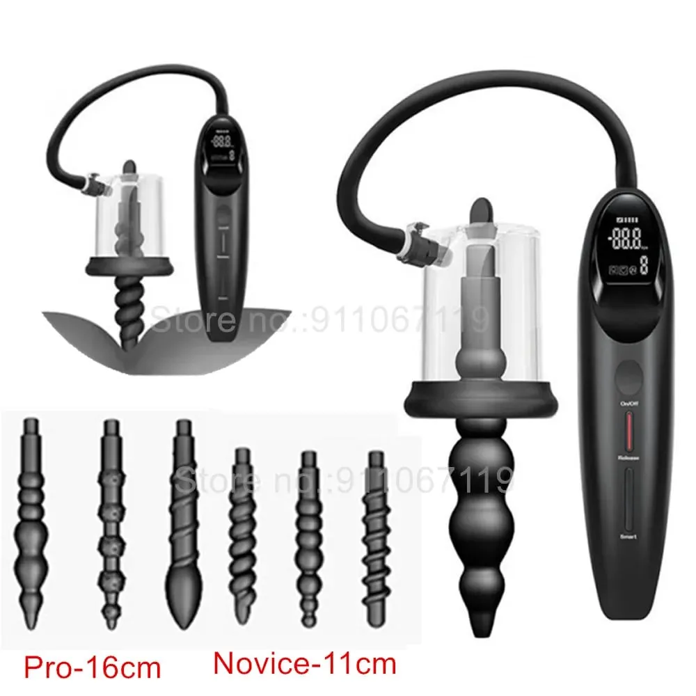 Smart Vacuum Pump Sucking Anal Plug Female Prostate Massage Stimulator Buttplug Male Masturbator Adult Sex Toys For Man Women — image 1
