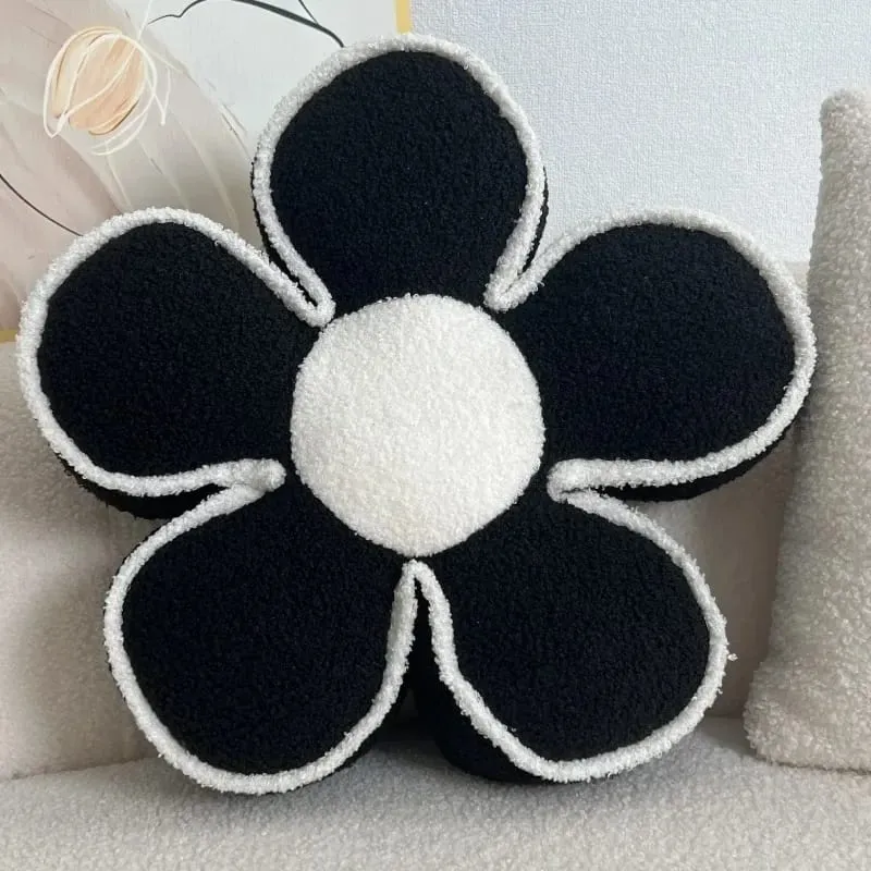 Luxury Sunflower Petal Flower Pillow Sofa Living Room Cushion Bay Window Bed Decor Headrest Backrest Pad PP Cotton Filled Pillow — image 3