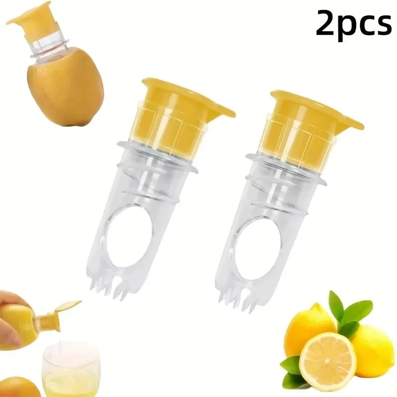 1/2pcs Lemon Mini Squeezer Portable Lemon Juicer With Lid Squeeze Lime for Cocktails Easy Juice Extractor Freshness Preserving