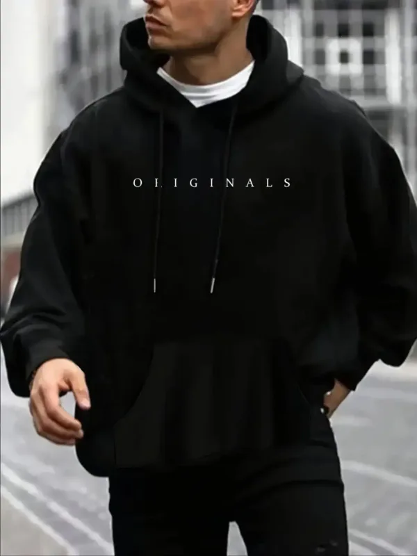 Trendy, Casual, Fashionable, Loose, ORIGINALS Letter Printed Long-Sleeved Men's and Women's Hooded Sweatshirt, Warm Pullover — image 15