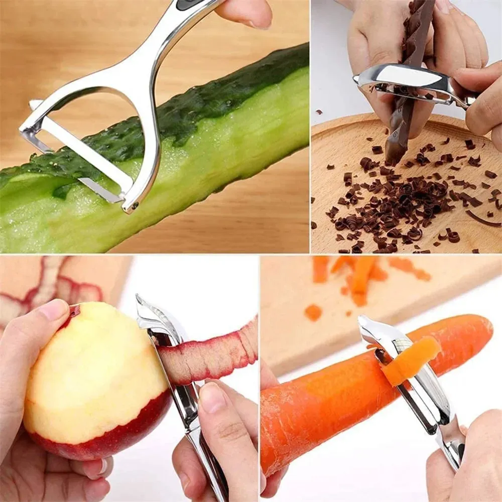 สแตนเลสสตีลผัก Peeler Potato Peeler มัลติฟังก์ชั่แครอทเครื่องขูดผลไม้เครื่องมืออุปกรณ์ครัว Gourmet Pelador Bar