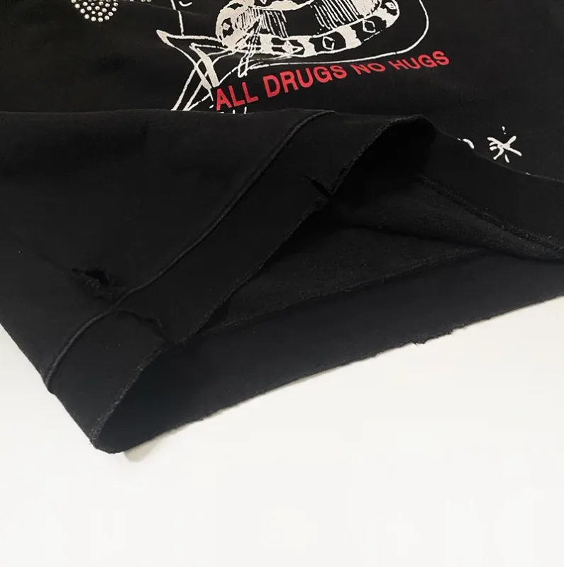 25FW Fashion Streetwear PALY Hoodies Men Woman Vintage Washed Do Old Print Damaged Hip Hop Loose Hooded Pullovers — image 11