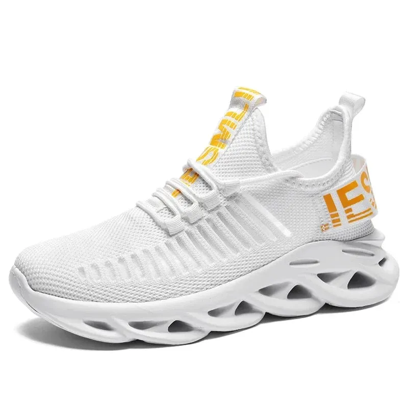 Mens Athletic Sneakers Lightweight Breathable Gym Shoes Non Slip Walking Shoes Comfortable Sports Shoes For Men Training