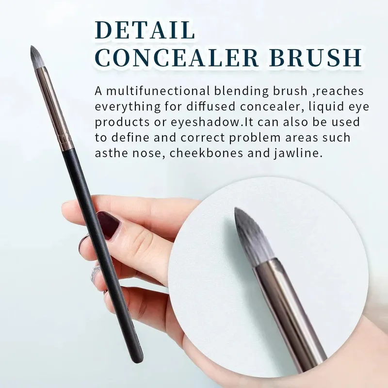 1/3pcs Professional Classic Natural Eye Makeup Brushes Set Eyeshadow Eyebrow Blending Smokey Black Beauty Make up Brushes