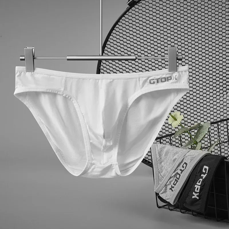 3Pack Mens Underpants Low Waist Briefs U Convex Bag Moisture-wicking Comfortable Sexy Mens Bikini 3256812265867383 — image 2