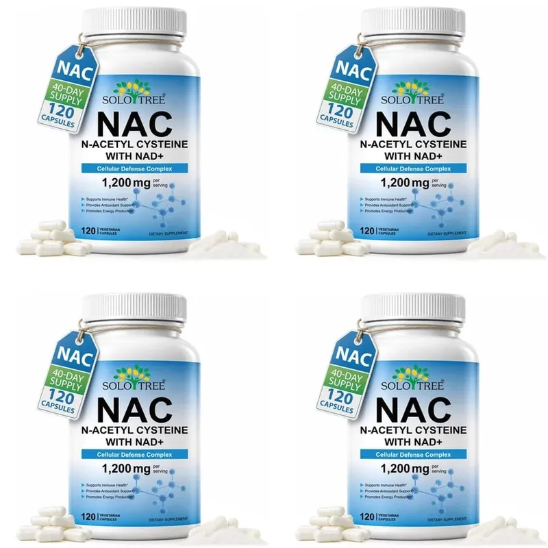 NAC N-Acetyl Cysteine Capsules 1200mg NAD+ For Cellular Immune & Antioxidant Energy Support Formula Adult 120 Count — image 10
