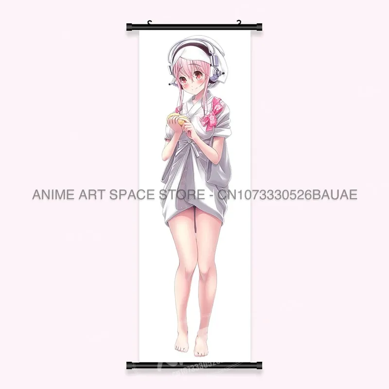 Video game Wall Artwork Canvas Scrolls Picture Anime Movie Role Poster Hanging Painting Print Home Decoration For SUPER SONICO