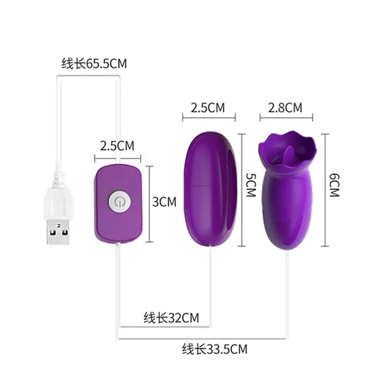 Powerful Double Vibrating Bullet Egg G Spot Clitoral Stimulator USB Rechargeable Waterproof Sex Toy for Women — image 8