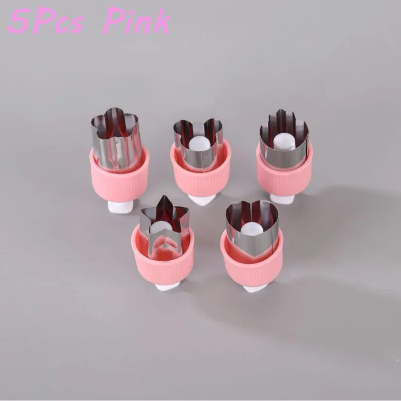 3/5/8Pcs Pressed Fruit Printing Cutting Flower Vegetable Kitchen Embossing Biscuit Cookie Cutting Mold For Kids Lunch Bento Box