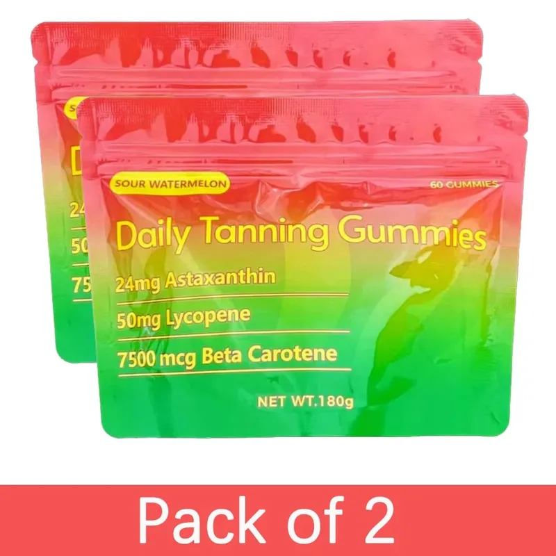 Tanning Gummies for Women & Men | Sun Tan Tanning Supplement with Astaxanthin Lycopene Multivitamins | Skin Radiance HYdration
