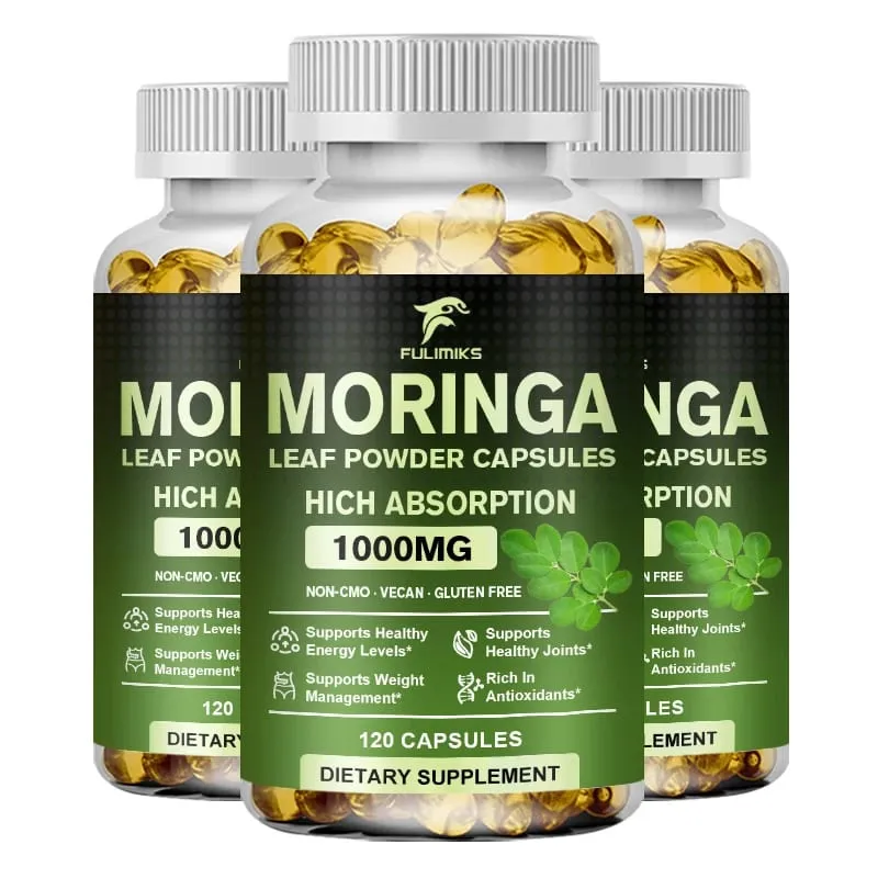 High Absorption Moringa Oleifera 1000mg Capsules Supports Immune Metabolism Skin Care & Healthy Weight Management — image 10