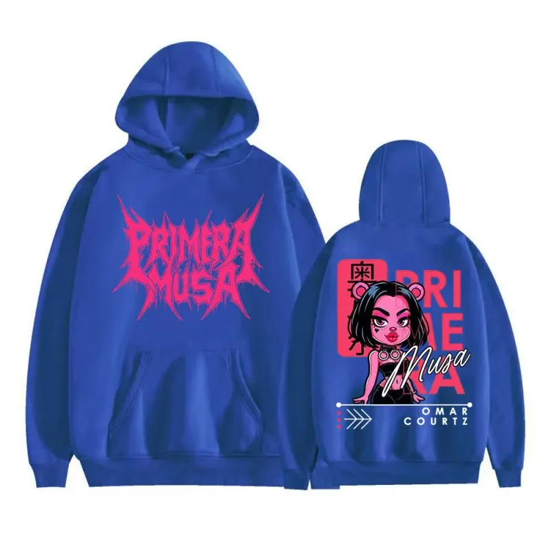 Omar Courtz Primera Musa 2025 World Tour Hoodies Men Women Vintage Hip Hop Streetwear Sweatshirts High Quality Fleece Pullovers — image 11