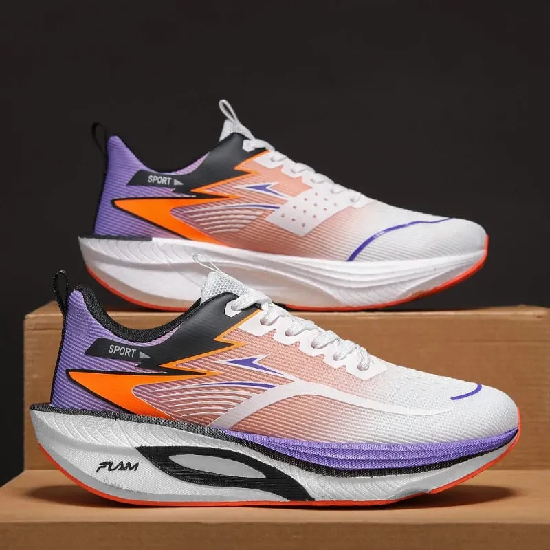 Men Running Shoes Marathon Sports Air Cushion Carbon Board Breathable Lightweight Comfortable Women Outdoor Athletic Sneakers — image 7